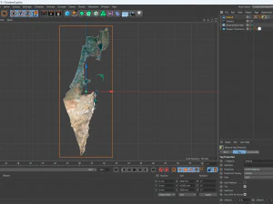 Israel Terrain 3D Map 3D Model