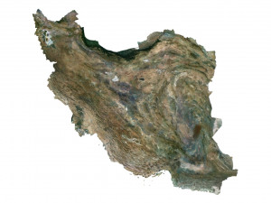 Iran Terrain 3D Map Modelo 3D