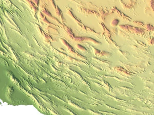 Iran Terrain 3D Map 3D Model