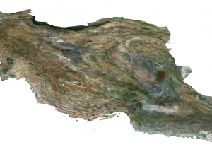 Iran Terrain 3D Map 3D Model