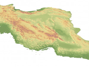 Iran Terrain 3D Map 3D मॉडल