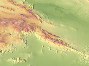Iran Terrain 3D Map 3D Model