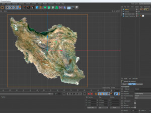 Iran Terrain 3D Map 3D मॉडल