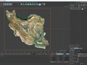 Iran Terrain 3D Map 3D Model