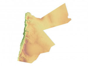 Jordan Terrain 3D Map 3D Model