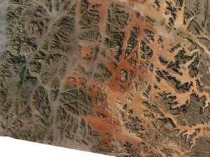 Jordan Terrain 3D Map 3D Model