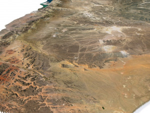 Jordan Terrain 3D Map 3D Model