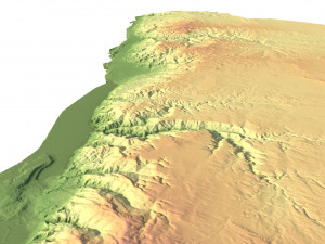 Jordan Terrain 3D Map 3D Model