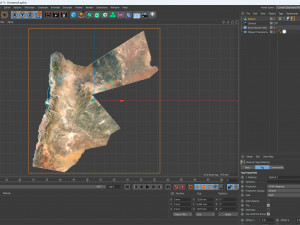Jordan Terrain 3D Map 3D Model