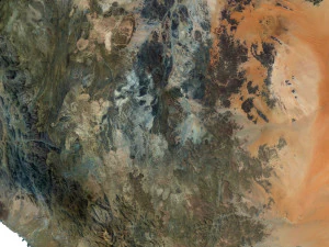 Карта местности Саудовской Аравии 3D Модель