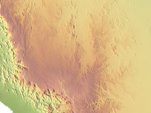 Saudi Arabia Terrain Map 3D 模型