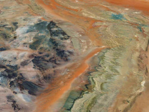 Карта местности Саудовской Аравии 3D Модель