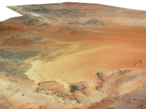 Карта местности Саудовской Аравии 3D Модель