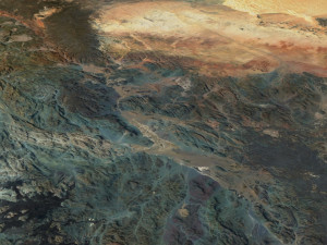 Saudi Arabia Terrain Map 3D 模型