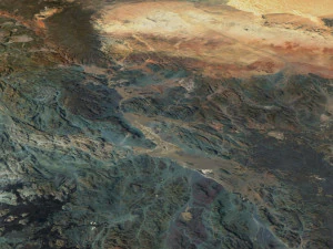 Карта местности Саудовской Аравии 3D Модель