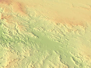Карта местности Саудовской Аравии 3D Модель