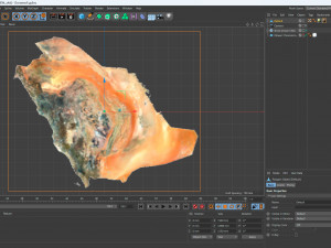Saudi Arabia Terrain Map 3D 模型