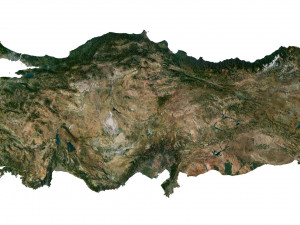 Turkey Terrain 3D Map 3D Model