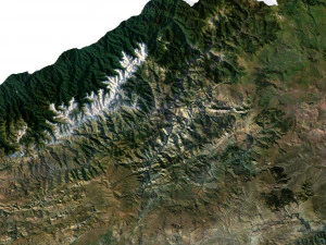 Turkey Terrain 3D Map 3D Model
