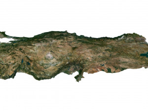 Turkey Terrain 3D Map 3D Model