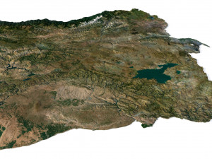 Turkey Terrain 3D Map 3D Model