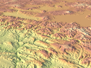 Turkey Terrain 3D Map 3D Model