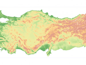 Turkey Terrain 3D Map 3D Model