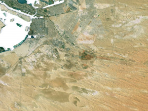 United Arab Emirates Terrain 3D Map Modèle 3D