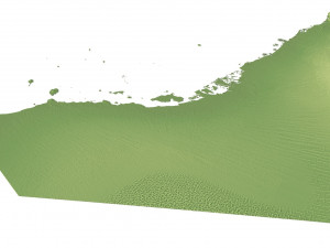 United Arab Emirates Terrain 3D Map Modèle 3D