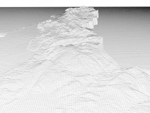 United Arab Emirates Terrain 3D Map 3D Model