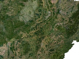 France Terrain 3D Map 3D 모델