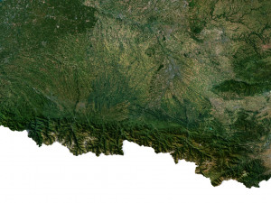 France Terrain 3D Map 3D 모델