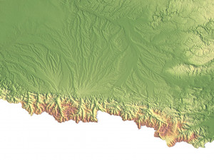 France Terrain 3D Map 3D 모델