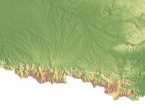 France Terrain 3D Map 3D Model