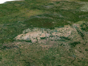 France Terrain 3D Map 3D Model