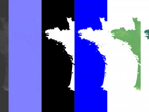 France Terrain 3D Map 3D Model
