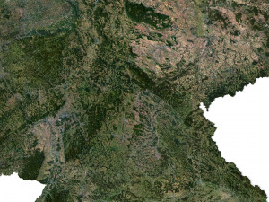 Germany Terrain 3D Map Modelo 3D