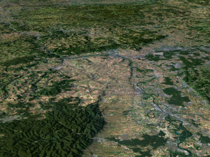 Germany Terrain 3D Map Modelo 3D