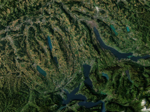 Switzerland Terrain 3D Map 3D Model