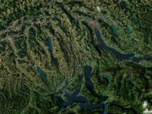 Switzerland Terrain 3D Map 3D Model