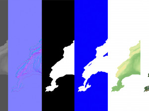 Switzerland Terrain 3D Map 3D Model