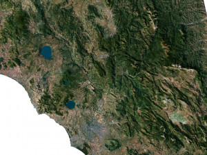 Italy Terrain 3D Map 3D Model