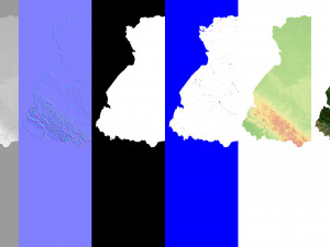 Ukraine Terrain 3D Map 3D 模型