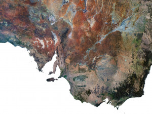 Australia Terrain 3D Map 3D-Modell