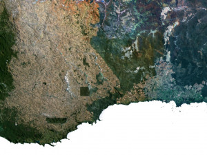 Australia Terrain 3D Map 3D-Modell
