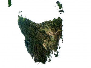 Australia Terrain 3D Map 3D-Modell