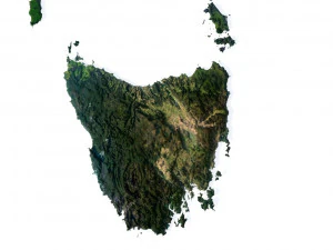 Australia Terrain 3D Map 3D Model