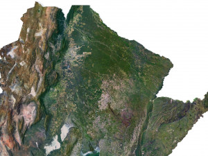 Argentina Terrain 3D Map 3D मॉडल