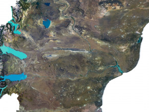 Argentina Terrain 3D Map 3D मॉडल