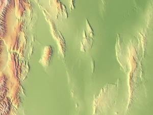 Argentina Terrain 3D Map 3D Model
